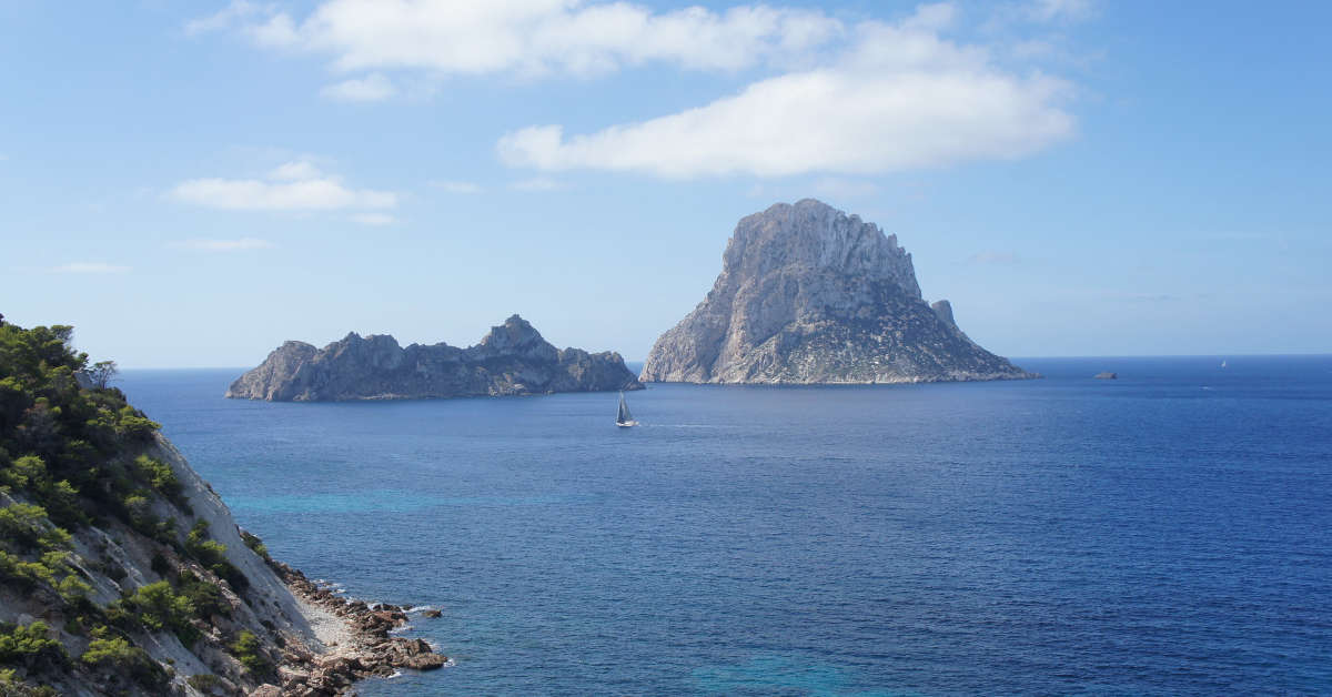The islet of Es Vedra in Ibiza