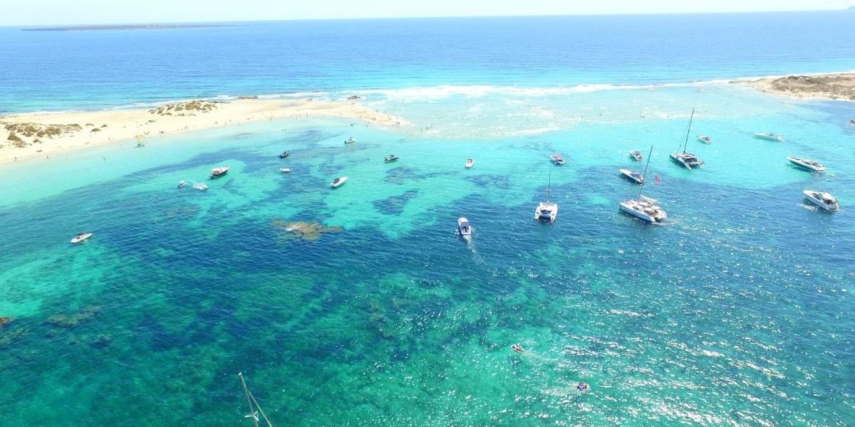 West Formentera Boat Route