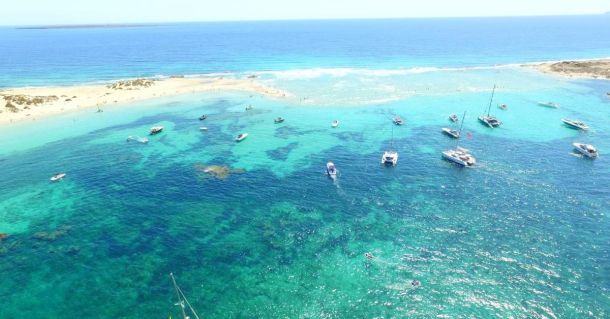 West Formentera Boat Route